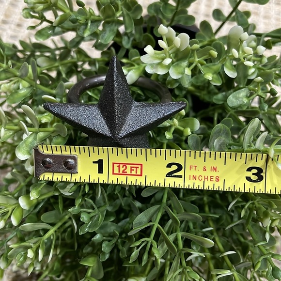 Set of 6 Rustic Metal Hand Forged Stars Napkin Rings - Picture 5 of 10